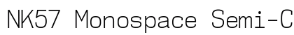 NK57 Monospace Semi-Condensed Light Preview