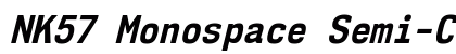 NK57 Monospace Semi-Condensed Bold Italic Preview