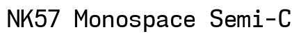 NK57 Monospace Semi-Condensed Preview