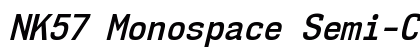 NK57 Monospace Semi-Condensed SemiBold Italic Preview