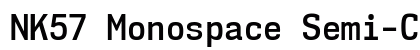NK57 Monospace Semi-Condensed SemiBold Preview