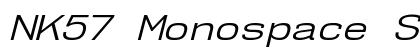 NK57 Monospace Semi-Expanded Book Italic Preview