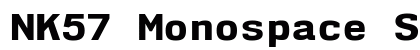 NK57 Monospace Semi-Expanded ExtraBold Preview