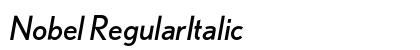 Nobel RegularItalic preview
