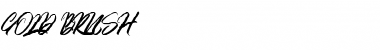 Gold Brush Font