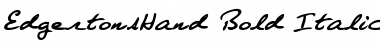 EdgertonsHand Font