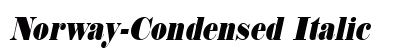 Norway-Condensed Italic Preview