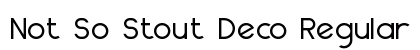 Not So Stout Deco Regular preview