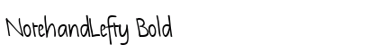 NotehandLefty Bold Preview
