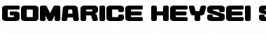 Heysei Synthesizer Regular Font