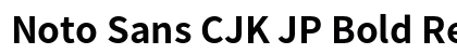 Noto Sans CJK JP Bold Regular preview