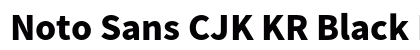 Noto Sans CJK KR Black Regular preview