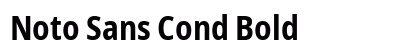 Noto Sans Cond Bold preview