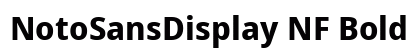 NotoSansDisplay NF Bold Preview
