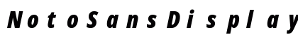 NotoSansDisplay NF Italic Preview