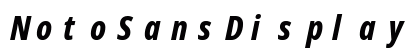 NotoSansDisplay NF Italic Preview