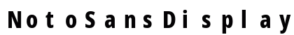NotoSansDisplay NF Regular preview