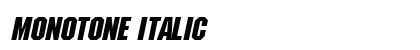 Monotone Italic preview