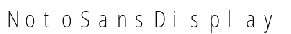 NotoSansDisplay NF Regular preview