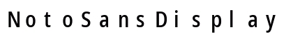 NotoSansDisplay NF Regular preview
