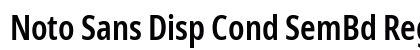 Noto Sans Disp Cond SemBd Regular preview