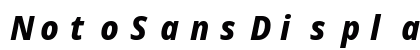NotoSansDisplay NF Italic Preview