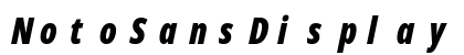 NotoSansDisplay NF Italic Preview