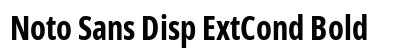 Noto Sans Disp ExtCond Bold preview