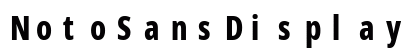 NotoSansDisplay NF Regular preview