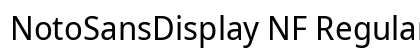 NotoSansDisplay NF Regular preview