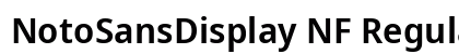 NotoSansDisplay NF Regular preview