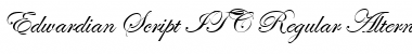 Edwardian Script ITC Regular Font