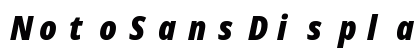 NotoSansDisplay NF Italic Preview
