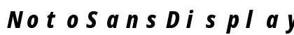 NotoSansDisplay NF Italic Preview