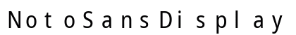 NotoSansDisplay NF Regular preview