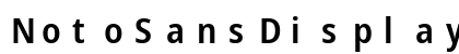 NotoSansDisplay NF Regular preview