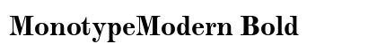 MonotypeModern Bold preview