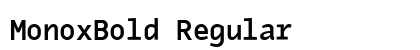 MonoxBold Regular preview