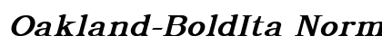 Oakland-BoldIta Normal preview