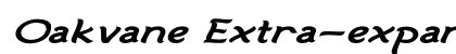 Oakvane Extra-expanded Italic preview