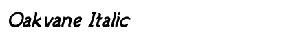 Oakvane Italic preview
