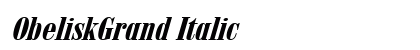 ObeliskGrand Italic preview