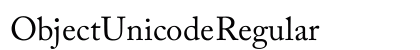 Object Unicode Regular preview