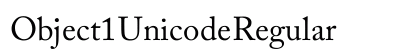Object1 Unicode Regular preview