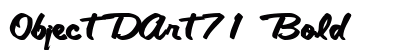 ObjectDArt71 Bold preview