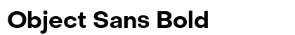 Object Sans Bold preview