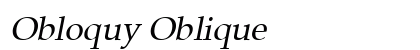 Obloquy Oblique Preview