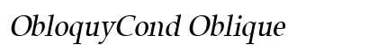 ObloquyCond Oblique Preview