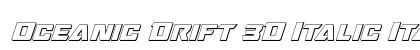 Oceanic Drift 3D Italic Italic preview