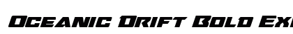 Oceanic Drift Bold Expanded Italic Bold Expanded Italic preview